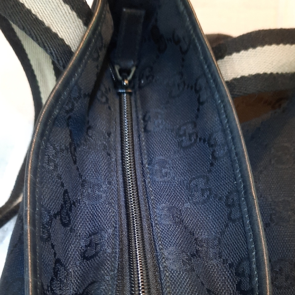 Gucci Black Lea Bag with Silver Hardware - Picture 13 of 13